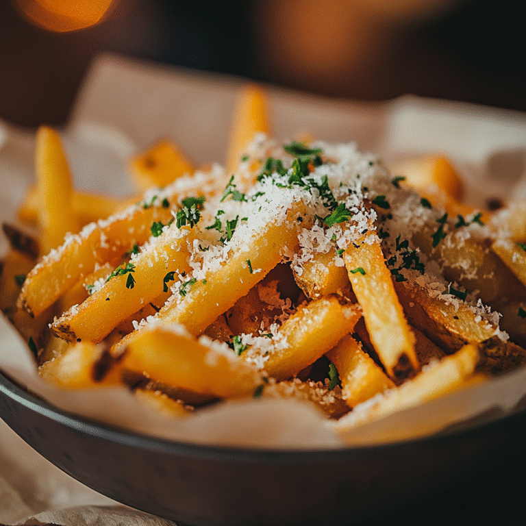 Crispy Air Fryer Garlic Parmesan Fries Recipe